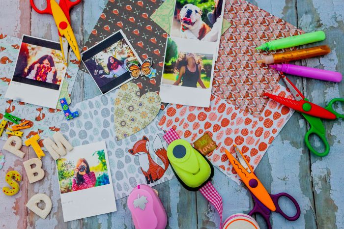 Scrapbooking supplies